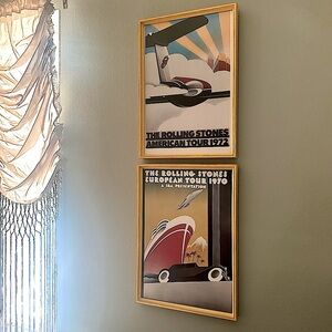 ROLLING STONES 1972 tour framed reproduction posters